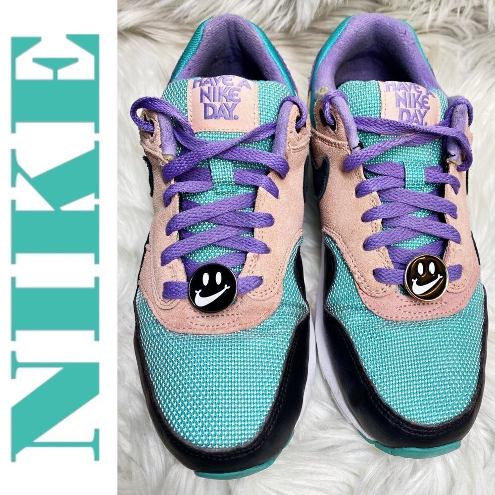 LIMITED EDITION NIKE AIR MAX Have A Nike Day Smiley Face, Women’s 9 - Picture 2 of 15